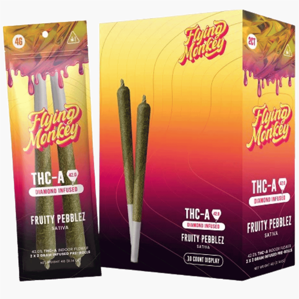 FLYING MONKEY ROLLS FRUITY 10CT