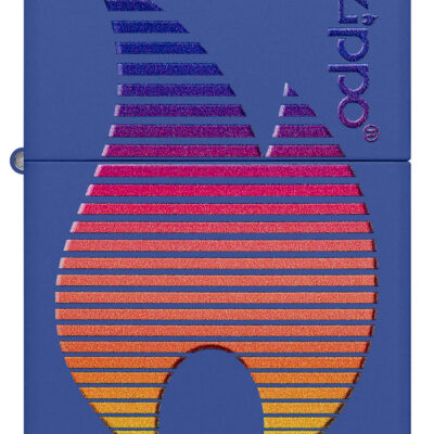 ZIPPO LIGHTER ZIPPO DESIGN BLUE