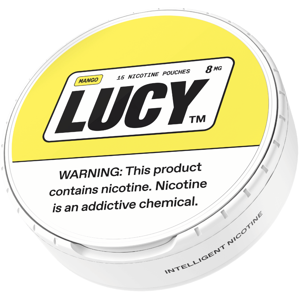 LUCY POUCHES 8MG MANGO 5CT