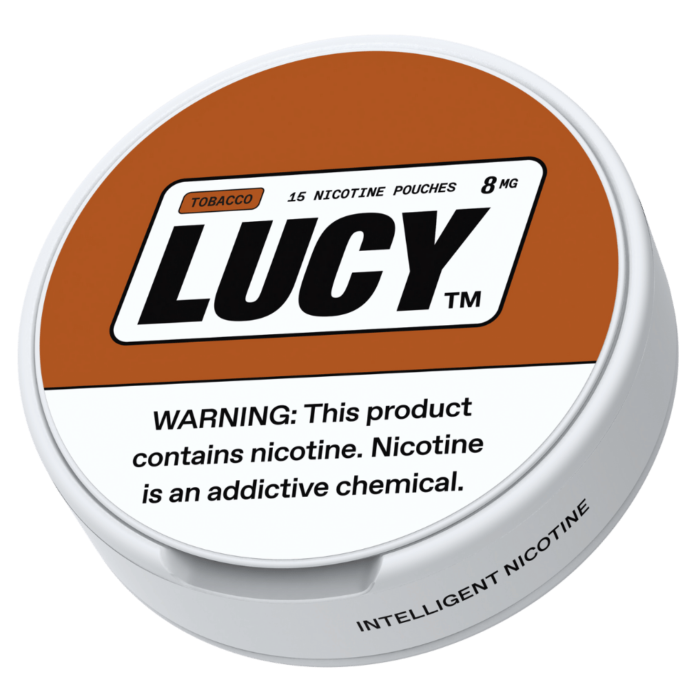 LUCY POUCHES 8MG TOBACCO 5CT