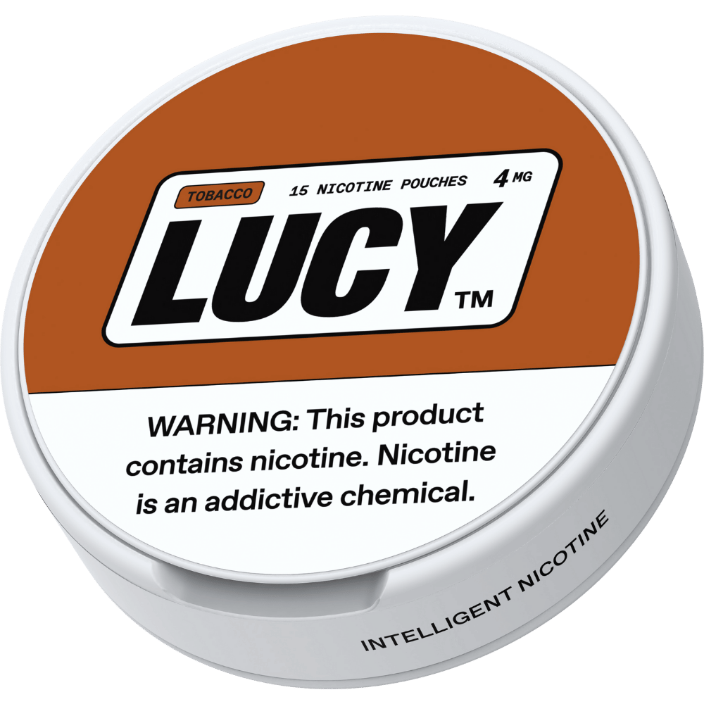 LUCY POUCHES 4MG TOBACCO 5CT