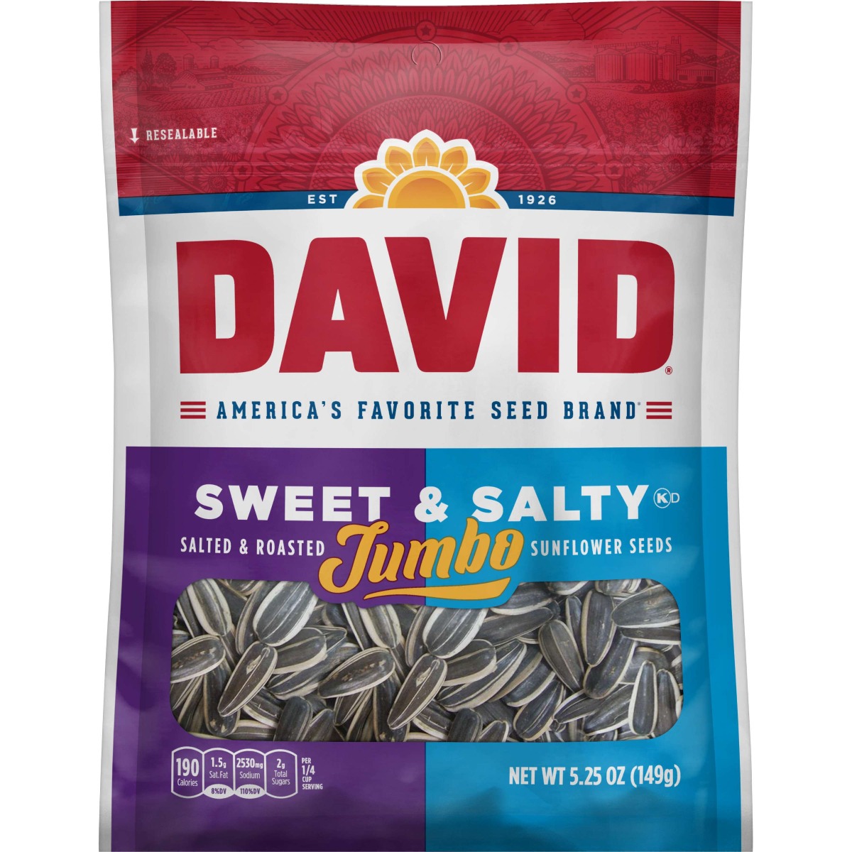 DAVID SUN SWEET&SALTY 5.25OZ12CT