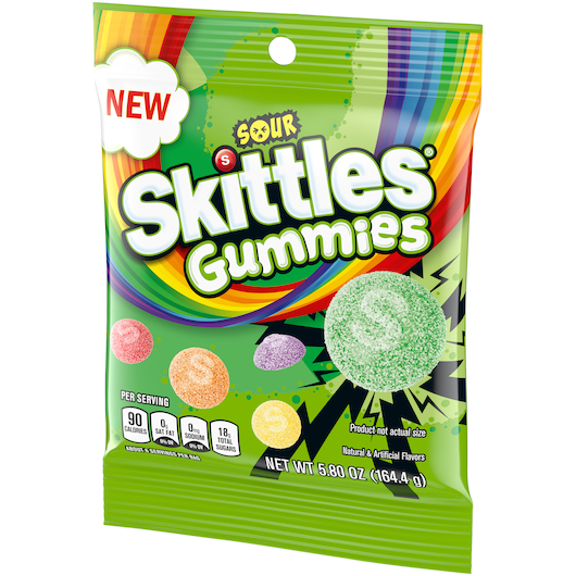 SKITTLES PEG GUMMI SOUR 5.8OZ12C