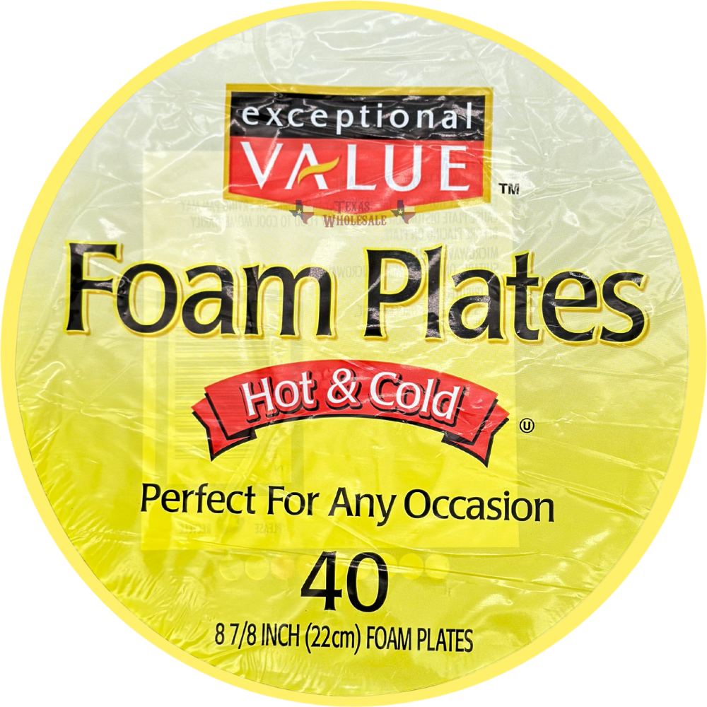 EV FOAM PLATES 40PK 12CT