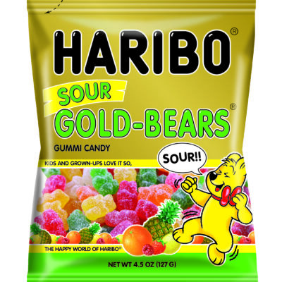 HARIBO PEG SOUR GOLD BEAR 5OZ