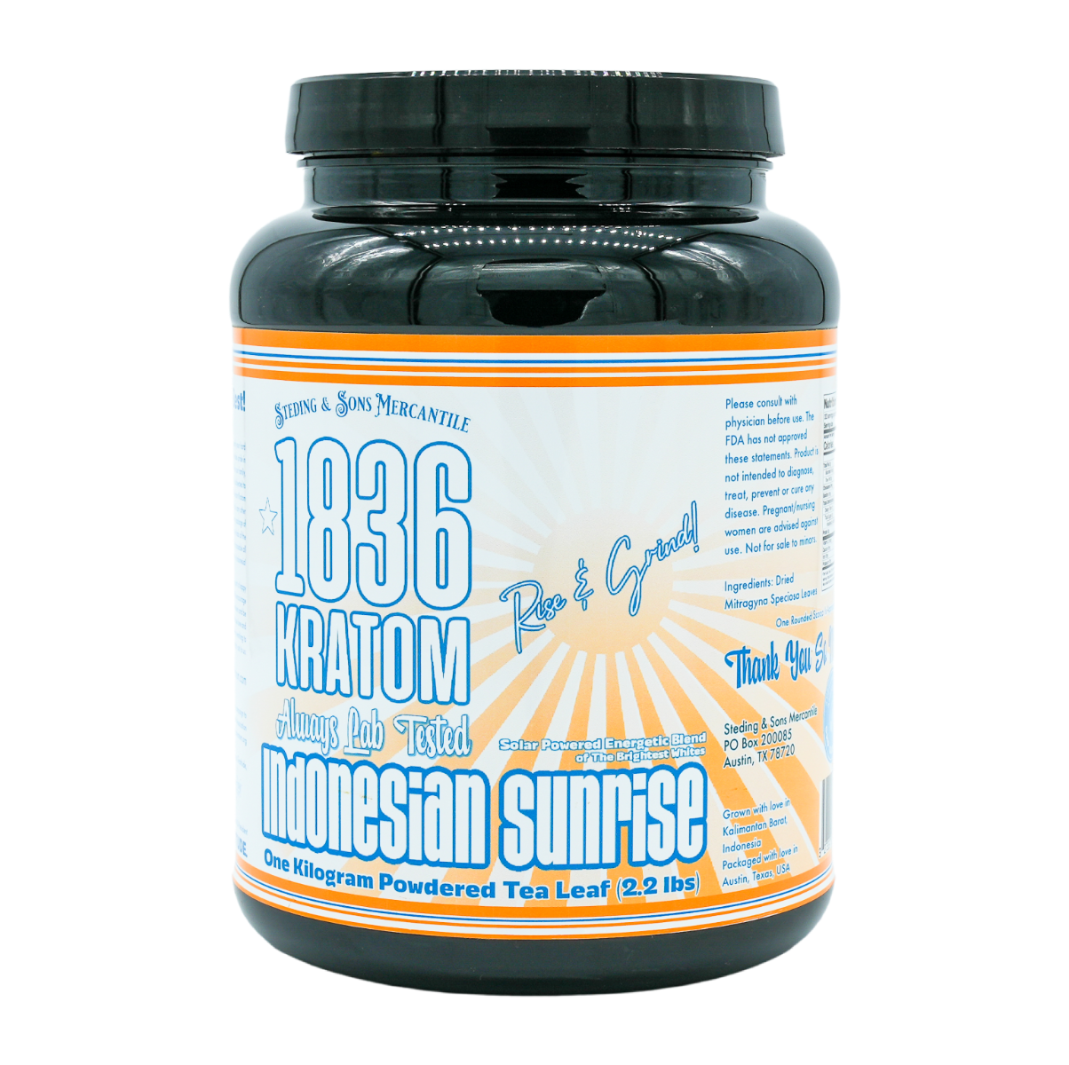 1836 KRATOM 1KG INDO SUNRISE 1CT