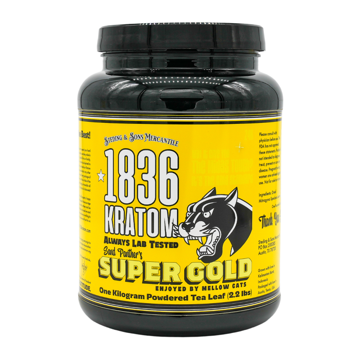 1836 KRATOM 1KG SUPER GOLD 1CT
