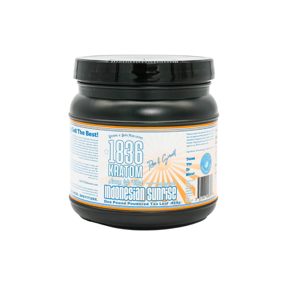 1836 KRATOM 1LB INDO SUNRISE 1CT