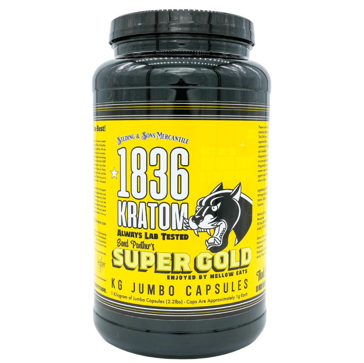 1836 KRATOM CAP 1KG SUPER GOLD