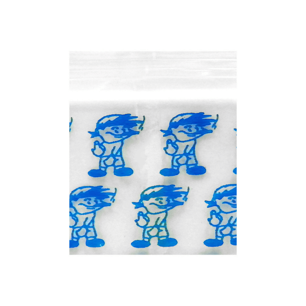 APPLE BAGS 3434 PRINTED BLUE BOY 10PACK