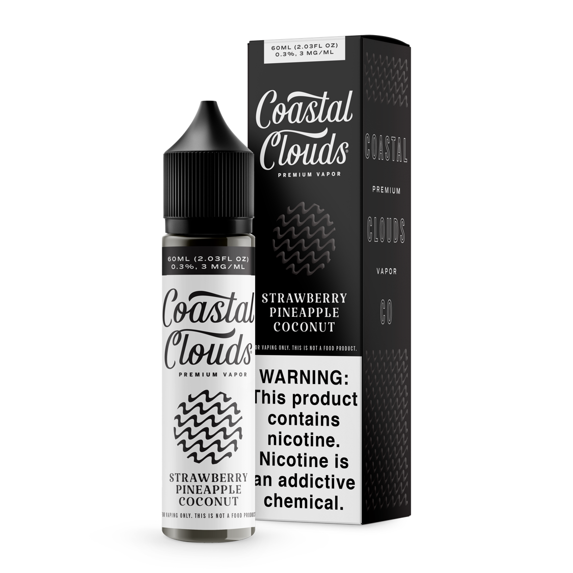 COASTAL CLOUDS 60ML STRAWBERRY PINEAPPLE COCONUT 3MG