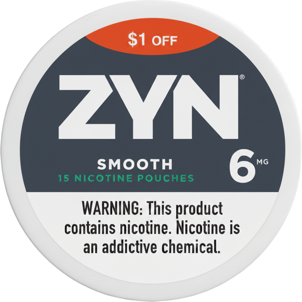ZYN $1OFF 6MG SMOOTH 5CT