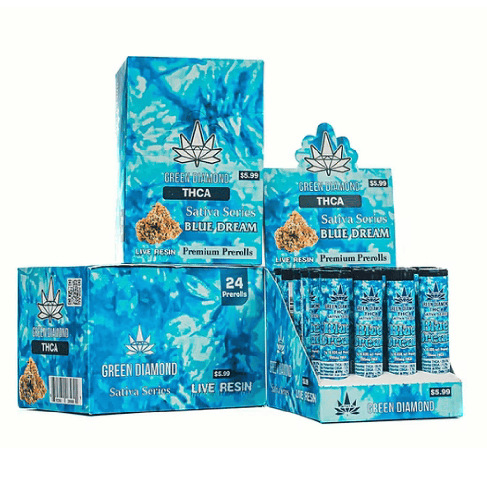 GREEN DIA $5.99 SAT BLUE DRE 24C