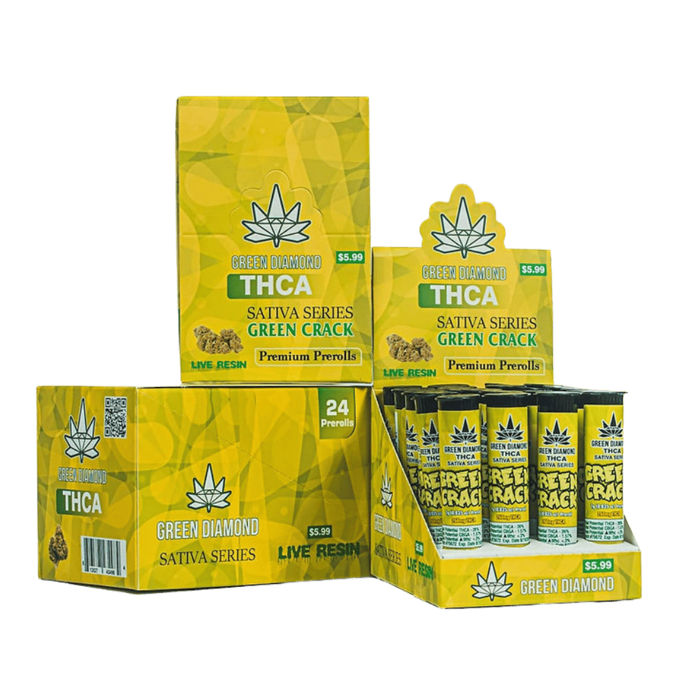 GREEN DIA $5.99 SAT GRN CRA 24CT