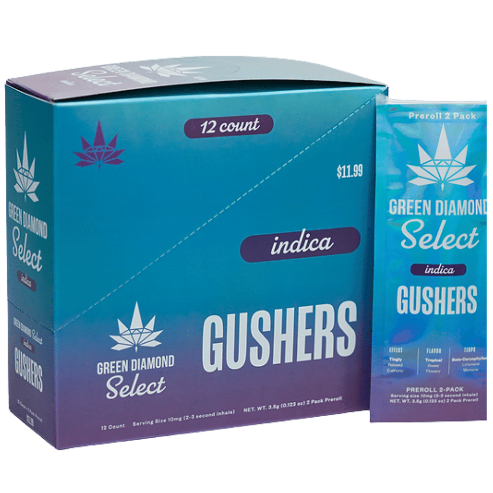 GREEN DIA $11.99 IND GUSH 12/2PK