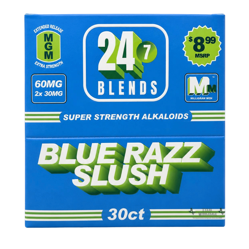 24X7 MGM 30MG 2PK BL RAZ SLUS 30