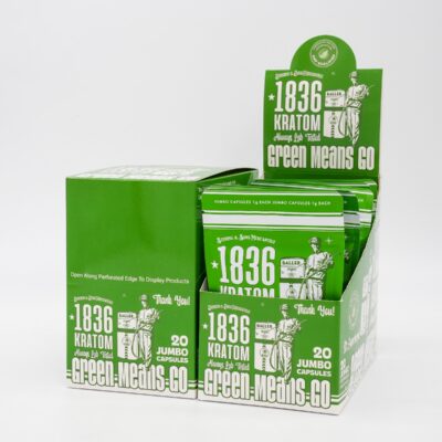 1836 KRATOM CAP 20 GREEN MEAN 10