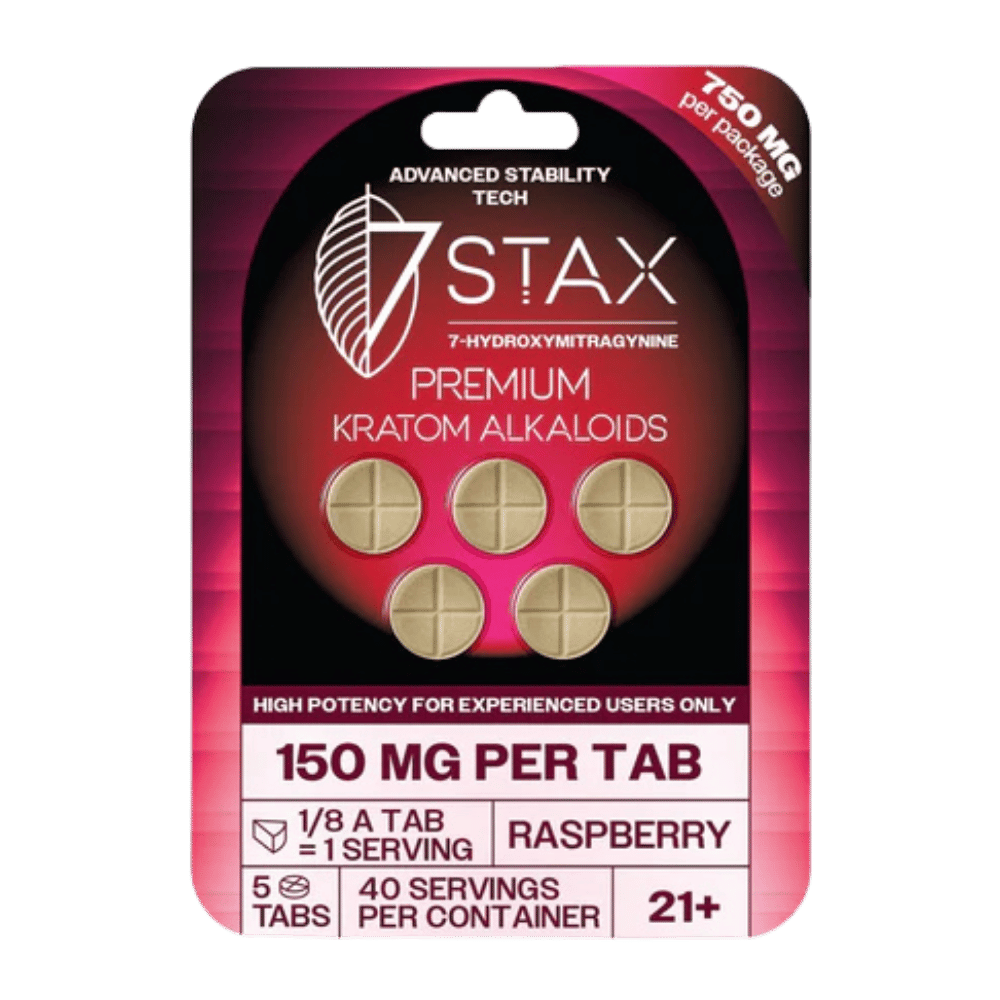 7STAX 7OH 150MG 5PK RASPBERRY 10