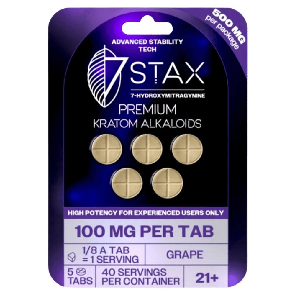 7STAX 7OH 100MG 5PK GRAPE 10CT