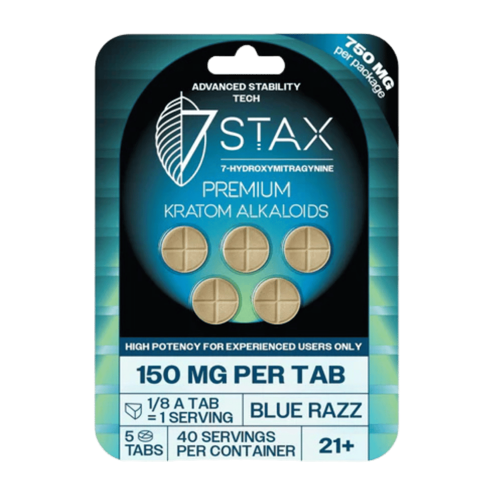 7STAX 7OH 150MG 5PK BLU RAZ 10CT