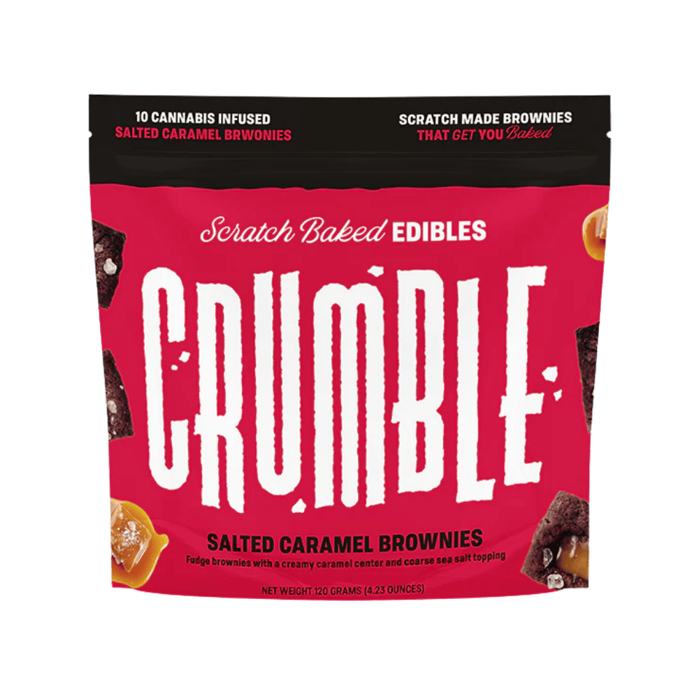 CRUMBLE BROWNIE 100MG SLT CARAME