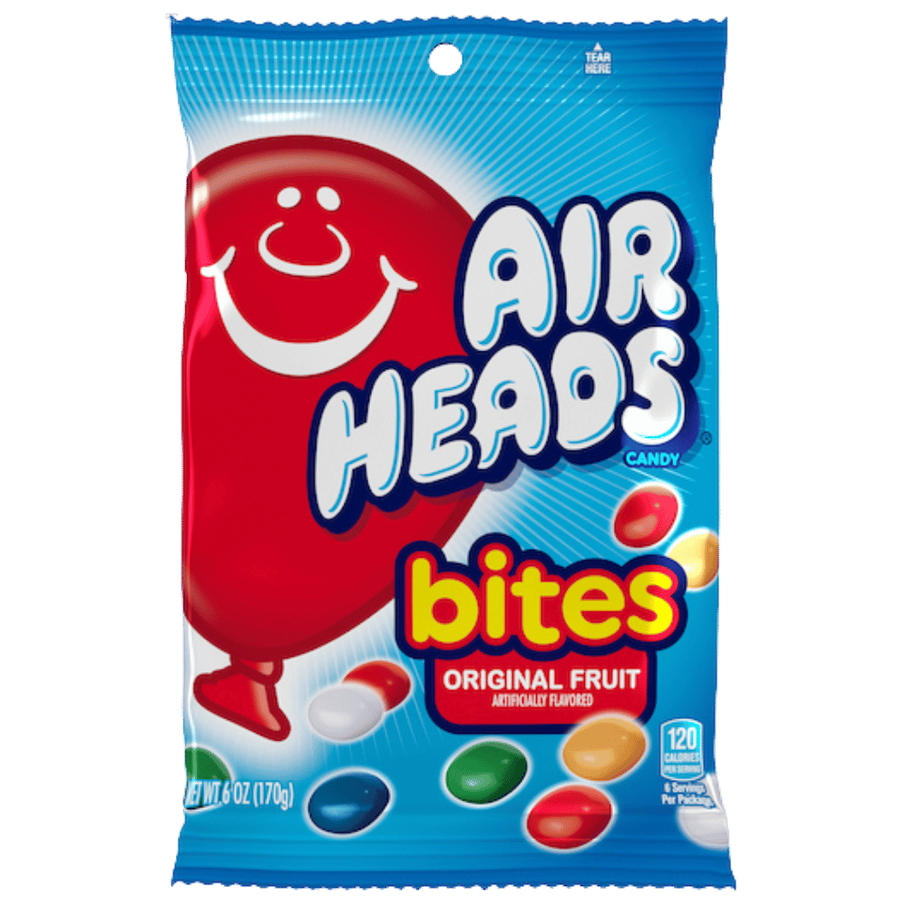AIR HEAD PEG BITES FRUIT 6OZ12CT