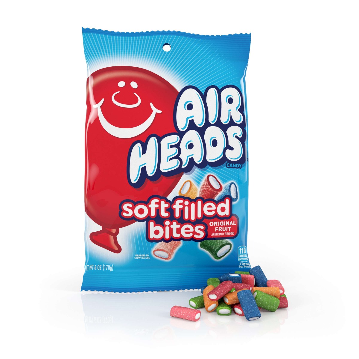 AIR HEAD PEG FILLED BITES 6OZ12C