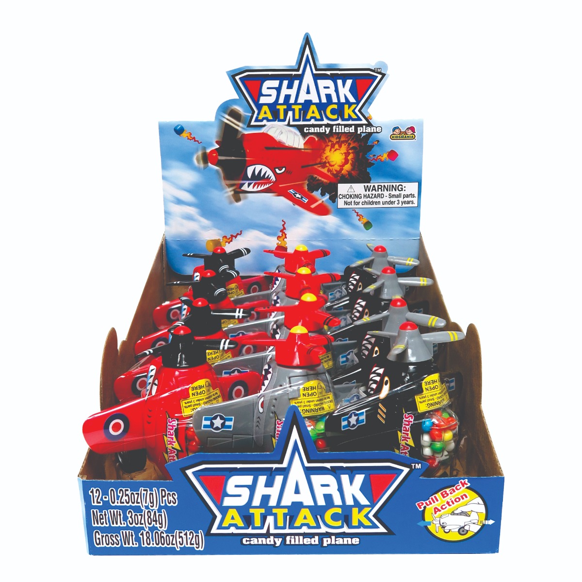SHARK ATTACK PLANE 12CT