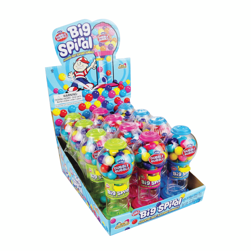 BIG SPIRAL GUMBALL DISP 12CT