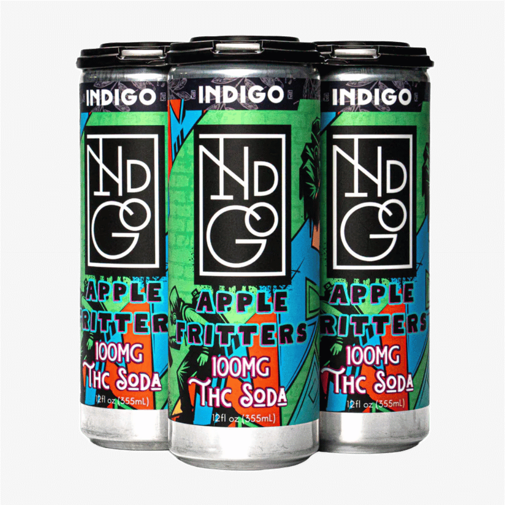 INDIGO DRINK 100MG APPLE FRI 4CT