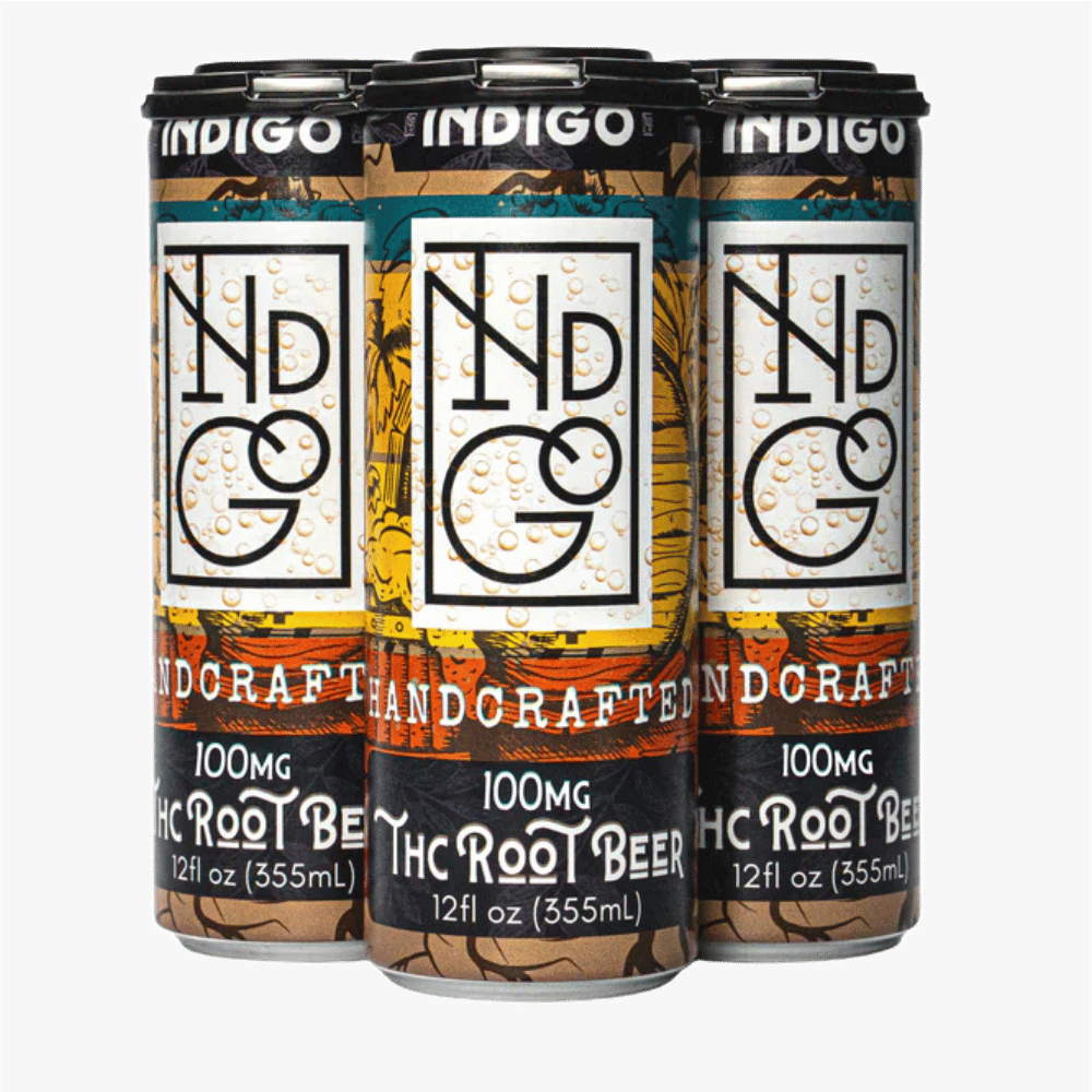 INDIGO DRINK 100MG ROOT BEER 4CT