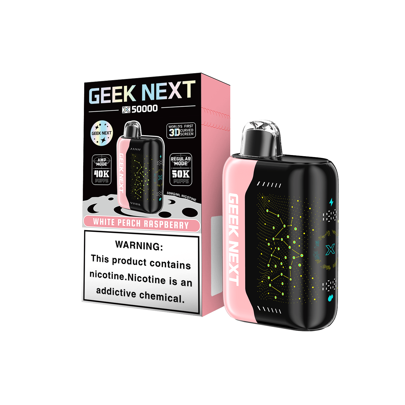 GEEK NEXT WHITE PEACH RASP 5CT