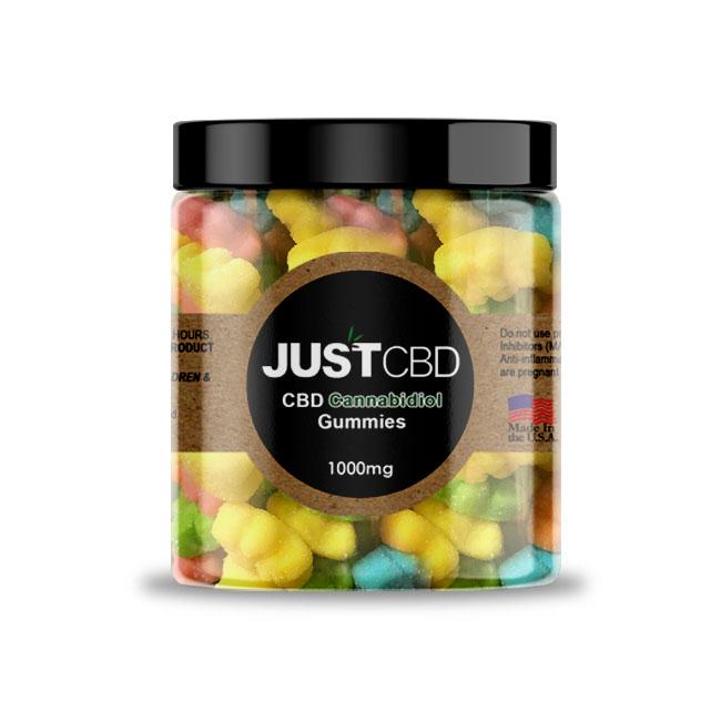 JUSTCBD GUMMY 1000MG SOUR BEARS