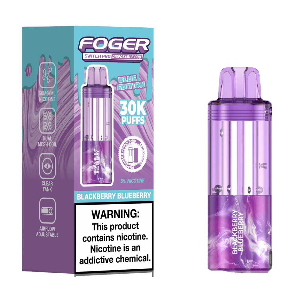 FOGER 30K POD BLACK BLUE 5CT