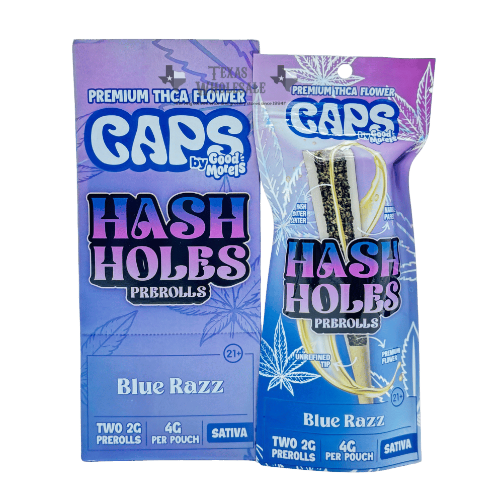 CAPS HASH ROLL BLUE RAZZ 10/2PK