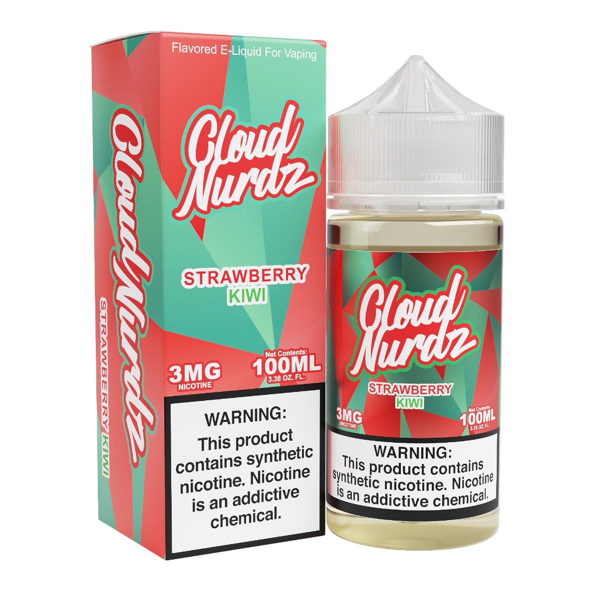 CLOUD NURDZ 100ML  STRAWBERRY KIWI 3MG