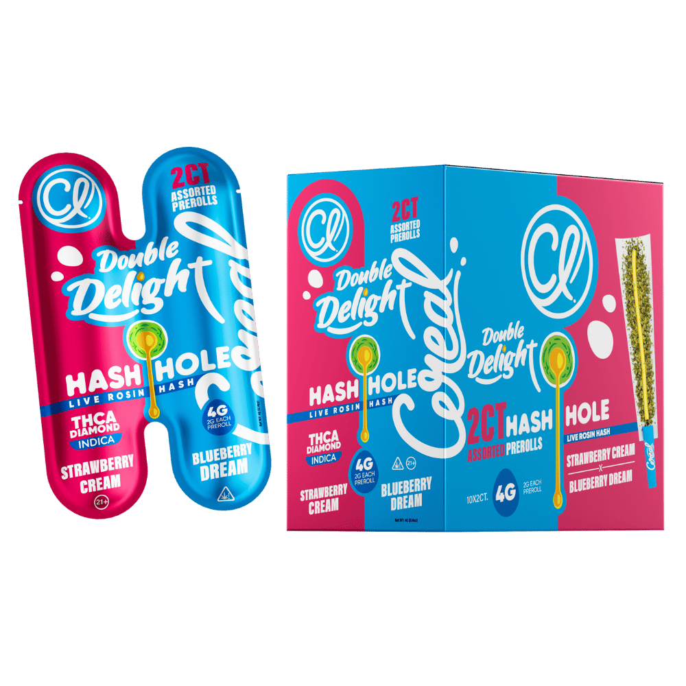 CEREAL HASH 4G STRAW/BLUE 10/2PK