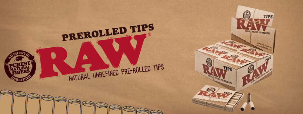RAW TIPS PRE-ROLLED 20CT