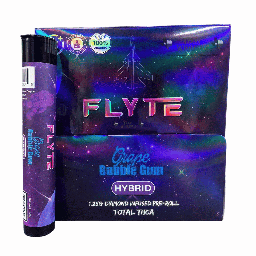 FLYTE ROLLS 1.25G HYB GRAPE 24CT