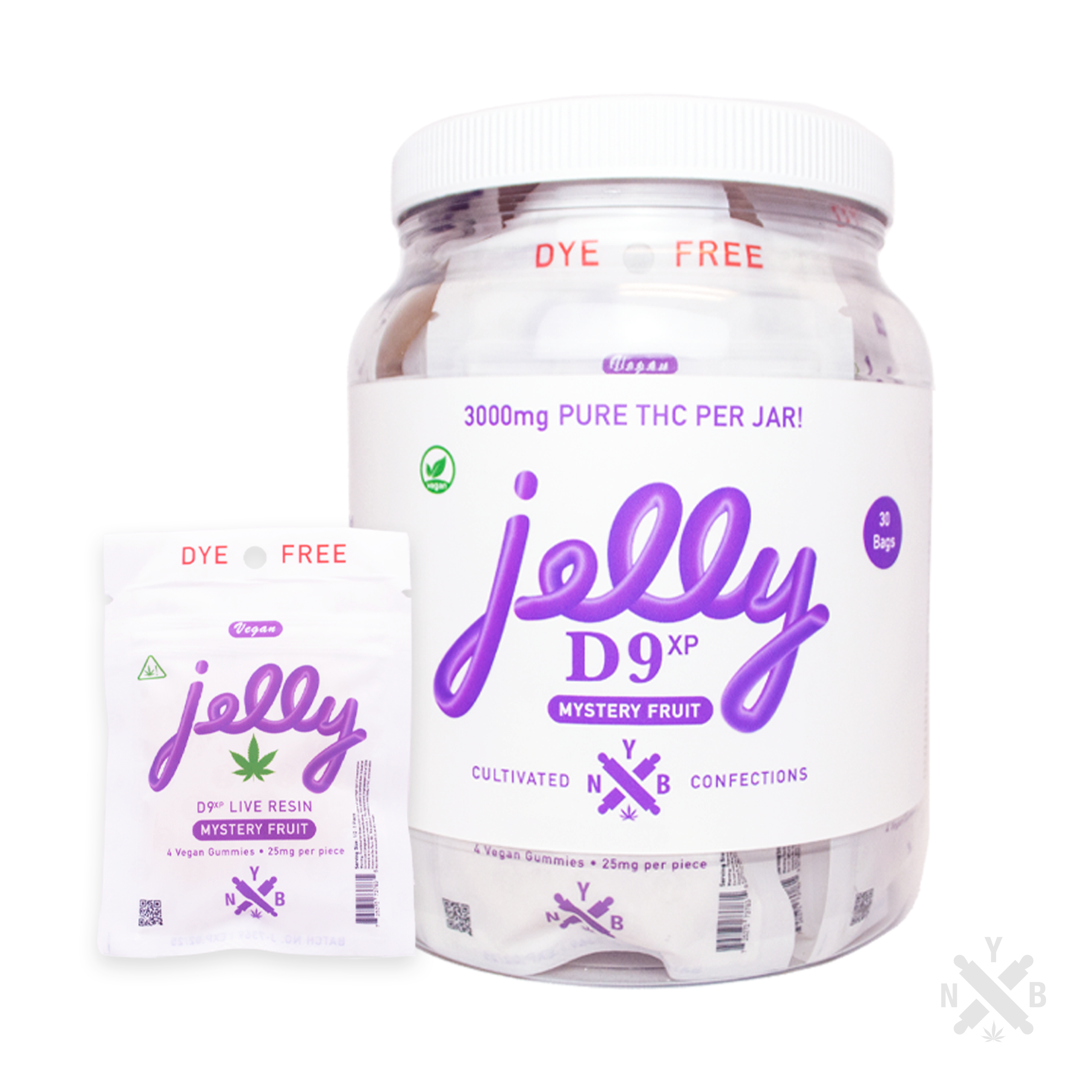 NYB JELLY GUMMY JAR 3K MYST 30CT