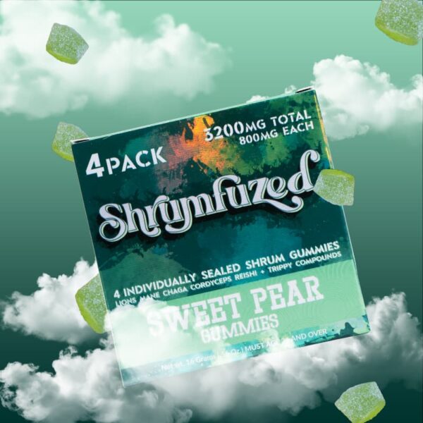 SHRUMFUZED 4PK SWEET PEAR 10CT