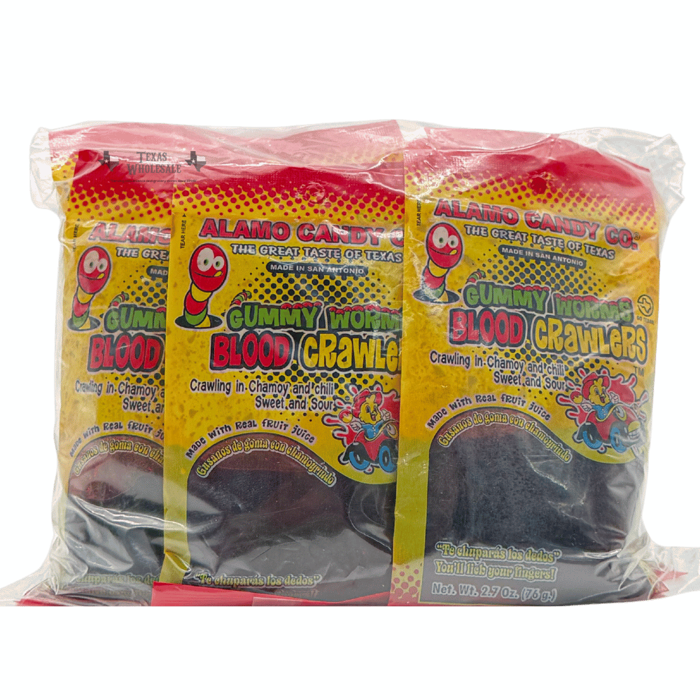ACC GUMMY WORMS IN CHAMOY PEG 12