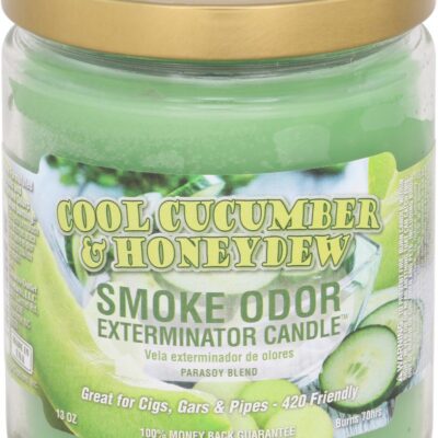 SMOKE ODOR CANDLE 13OZ CUC/HONEY