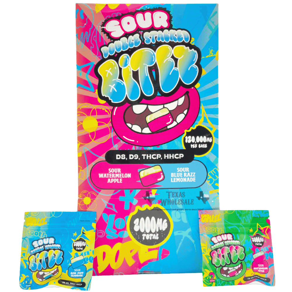 BITEZ GUMMY SOUR WMELON/BLUE 60C