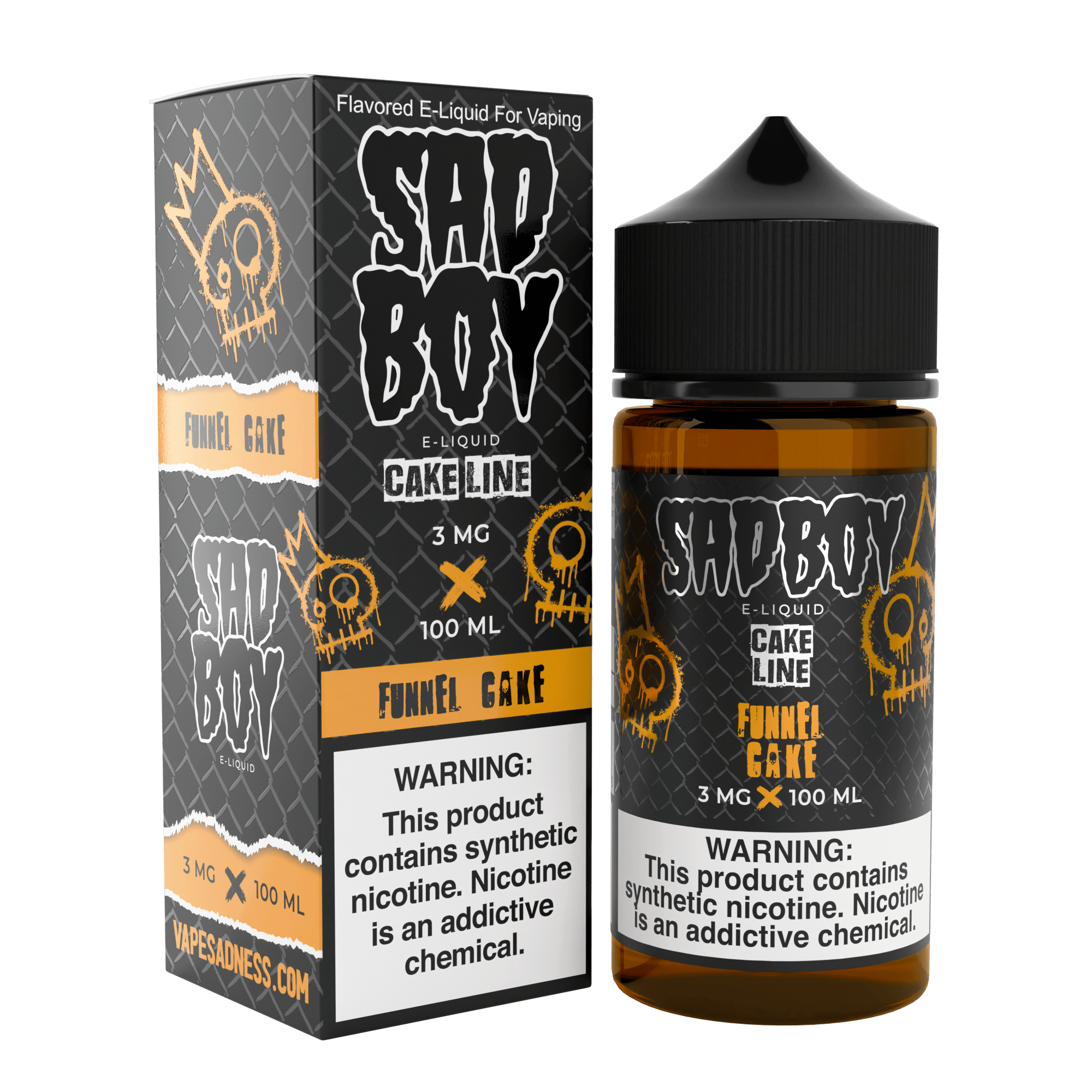 SADBOY 100ML CAKE LINE FUNNEL CAKE 3MG