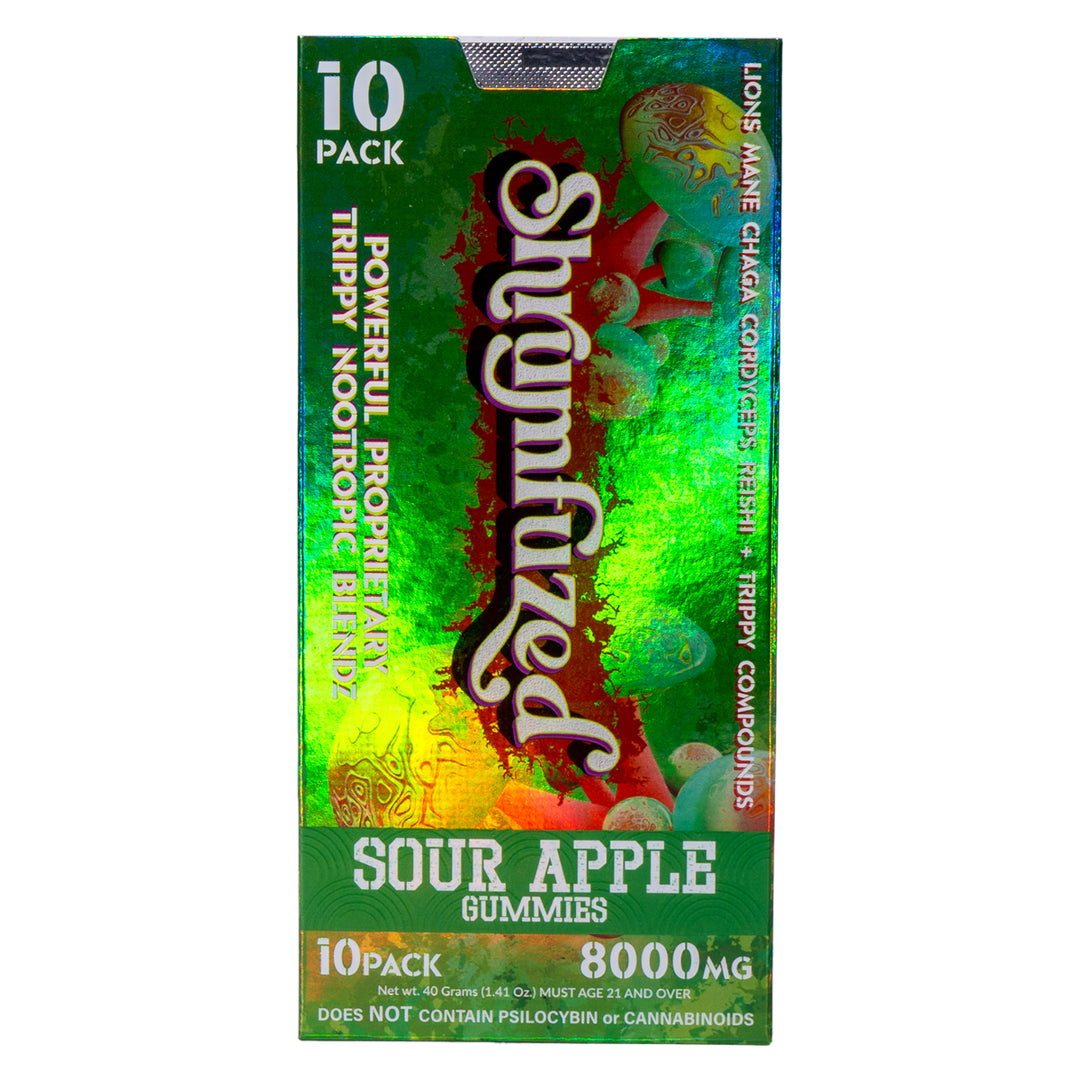 SHRUMFUZED 10PK SOUR APPLE 5CT