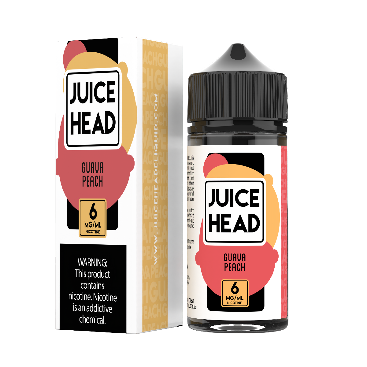 JUICE HEAD 100ML GUAVA PEACH 6MG