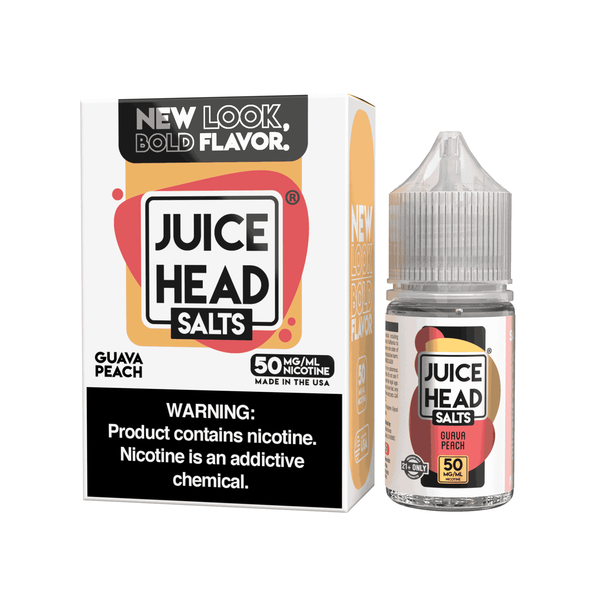 JUICE HEAD 30ML SALTS GUAVA PEACH 50MG