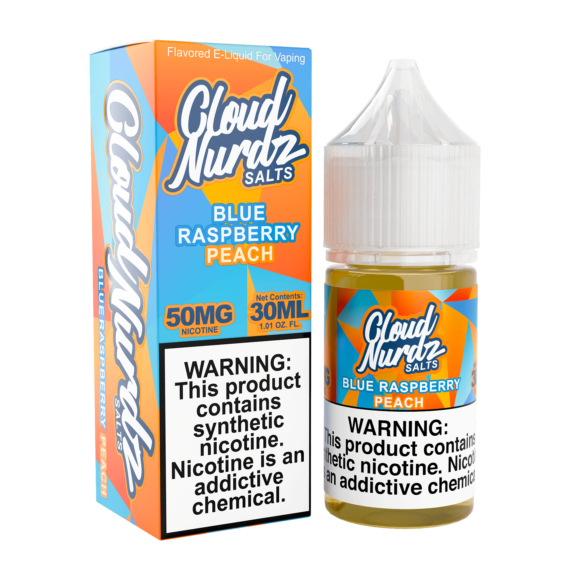 CLOUD NURDZ 30ML BL RASP PEA 50M