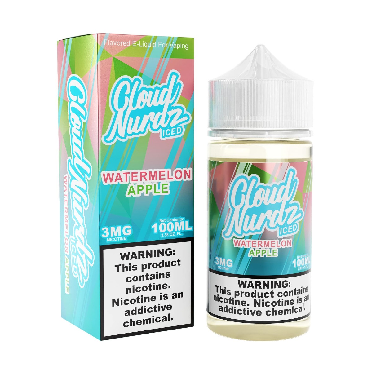 CLOUD NURDZ 100ML ICED APPLE WATERMELON 6MG